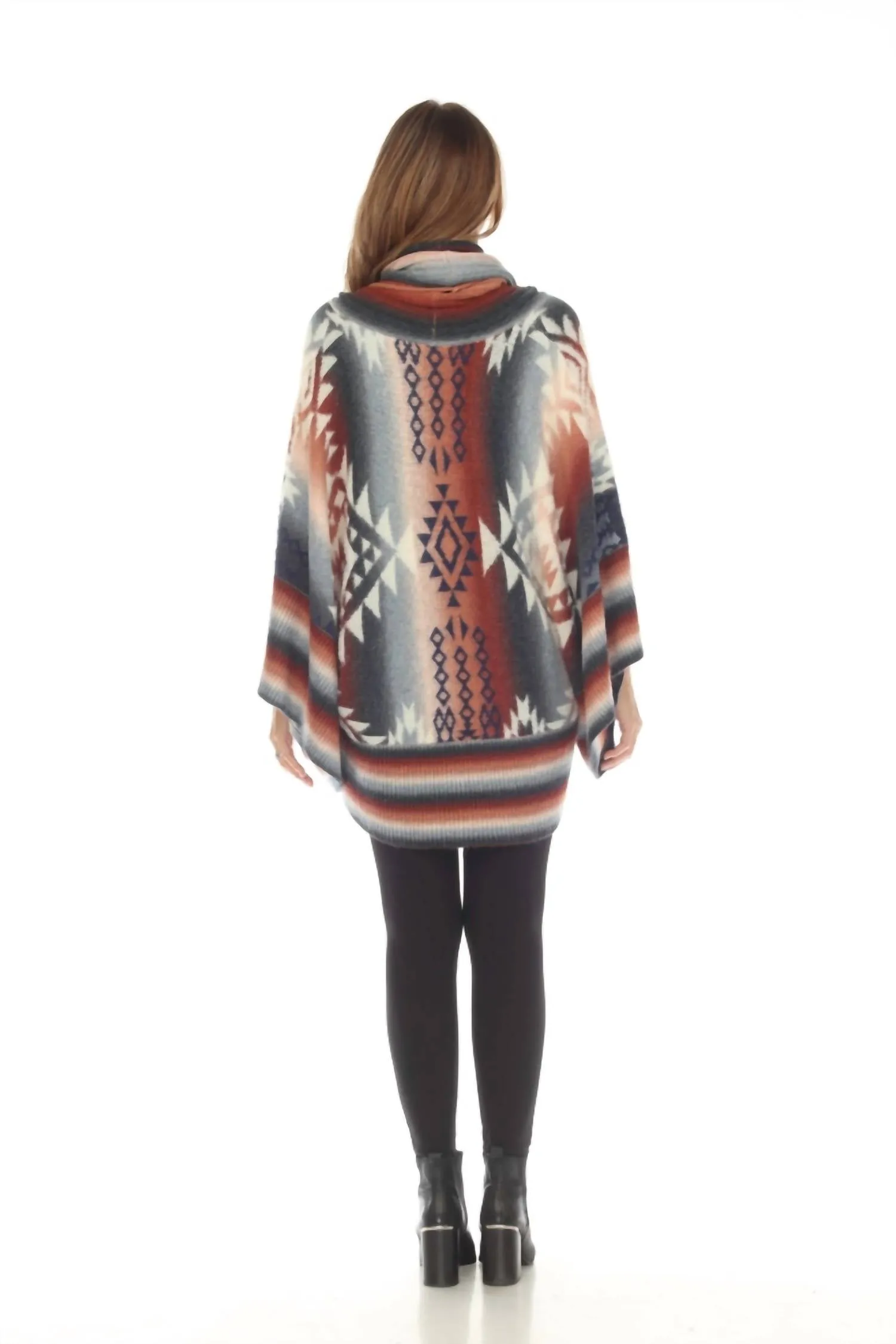 Grand Canyon Wide Poncho Sweater In California